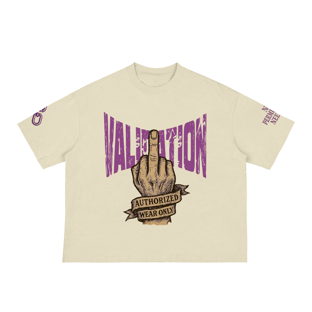 Fxxk Validation : Boxy Tee (PURPLE)