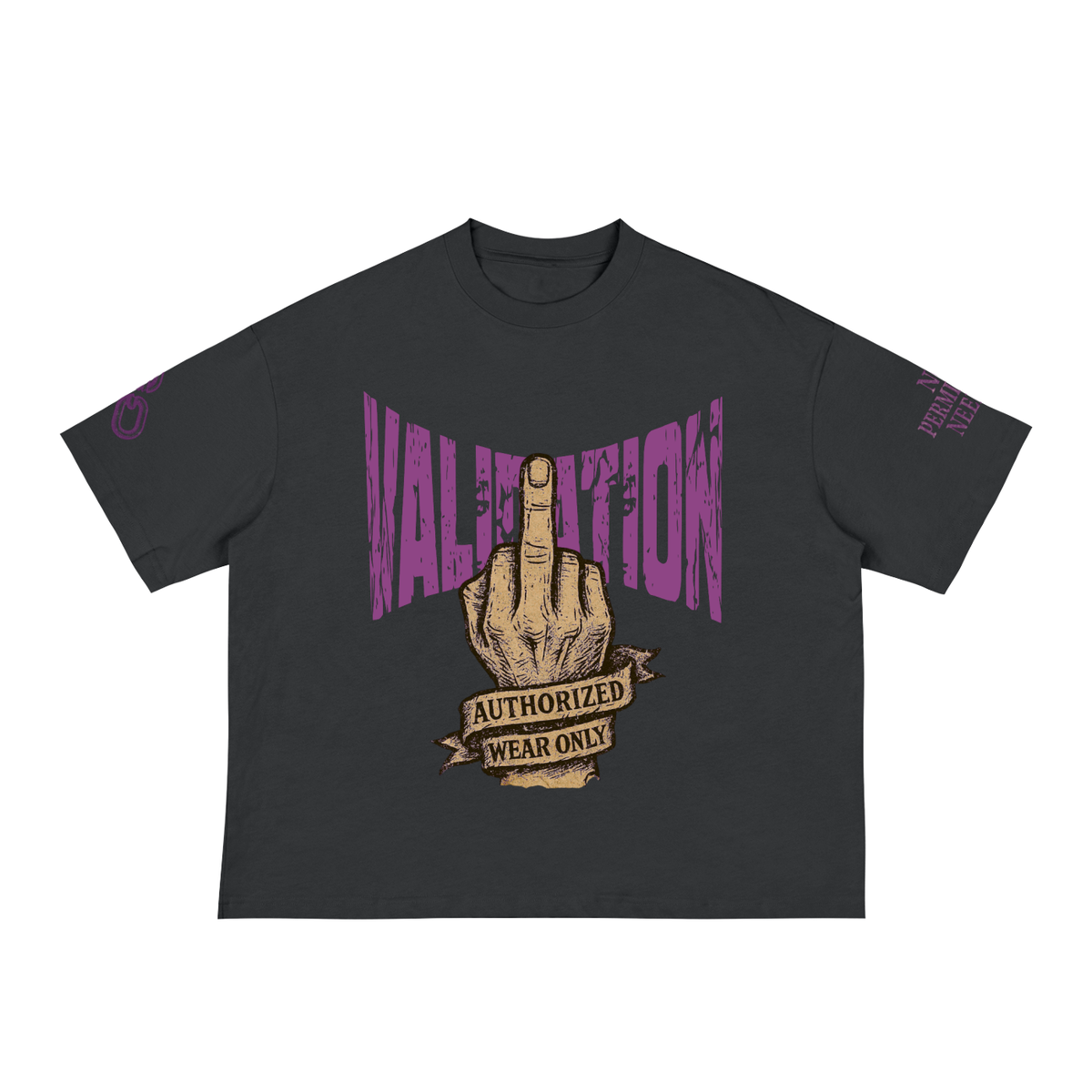 Fxxk Validation : Boxy Tee (PURPLE)