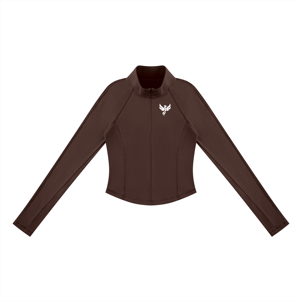 ST Quarter-Zip T-Shirt (Brown)