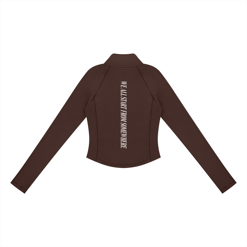 ST Quarter-Zip T-Shirt (Brown)