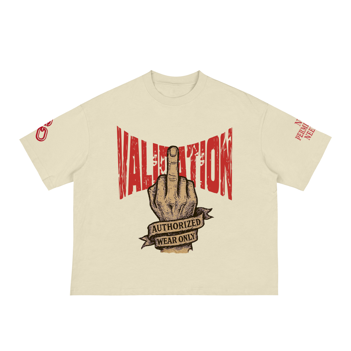 Fxxk Validation : Boxy Tee (RED)