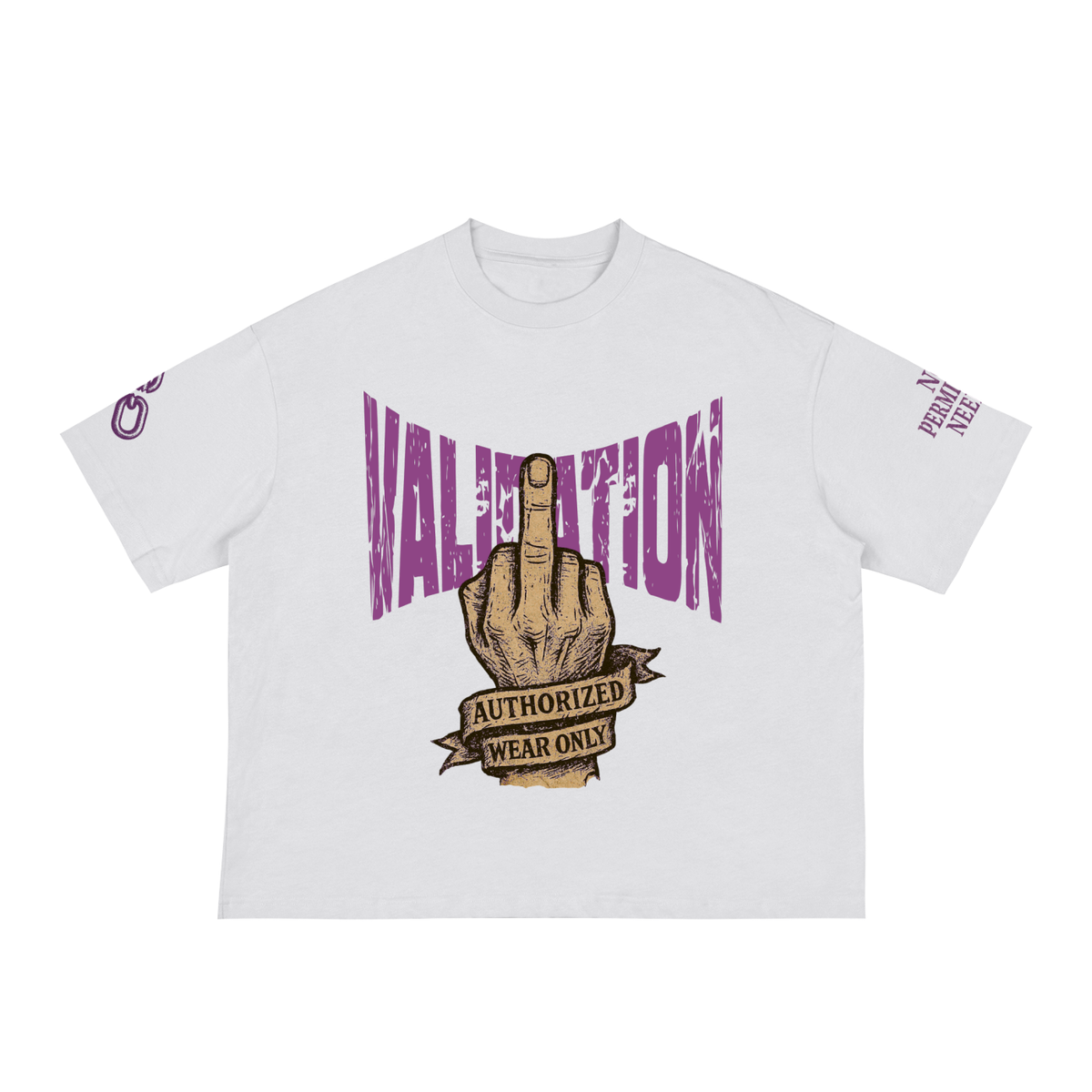 Fxxk Validation : Boxy Tee (PURPLE)